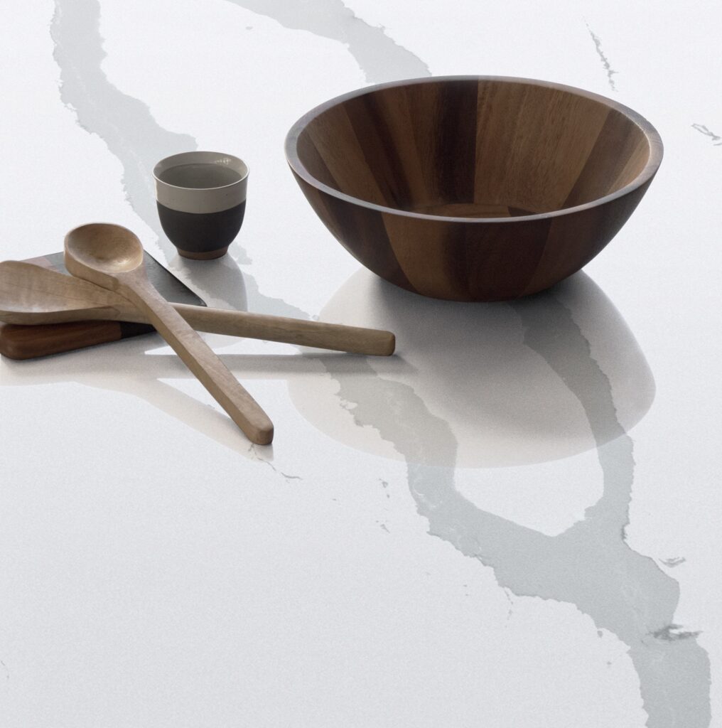 Bianco Calacatta Quartz worktop. Worktop warehouse.