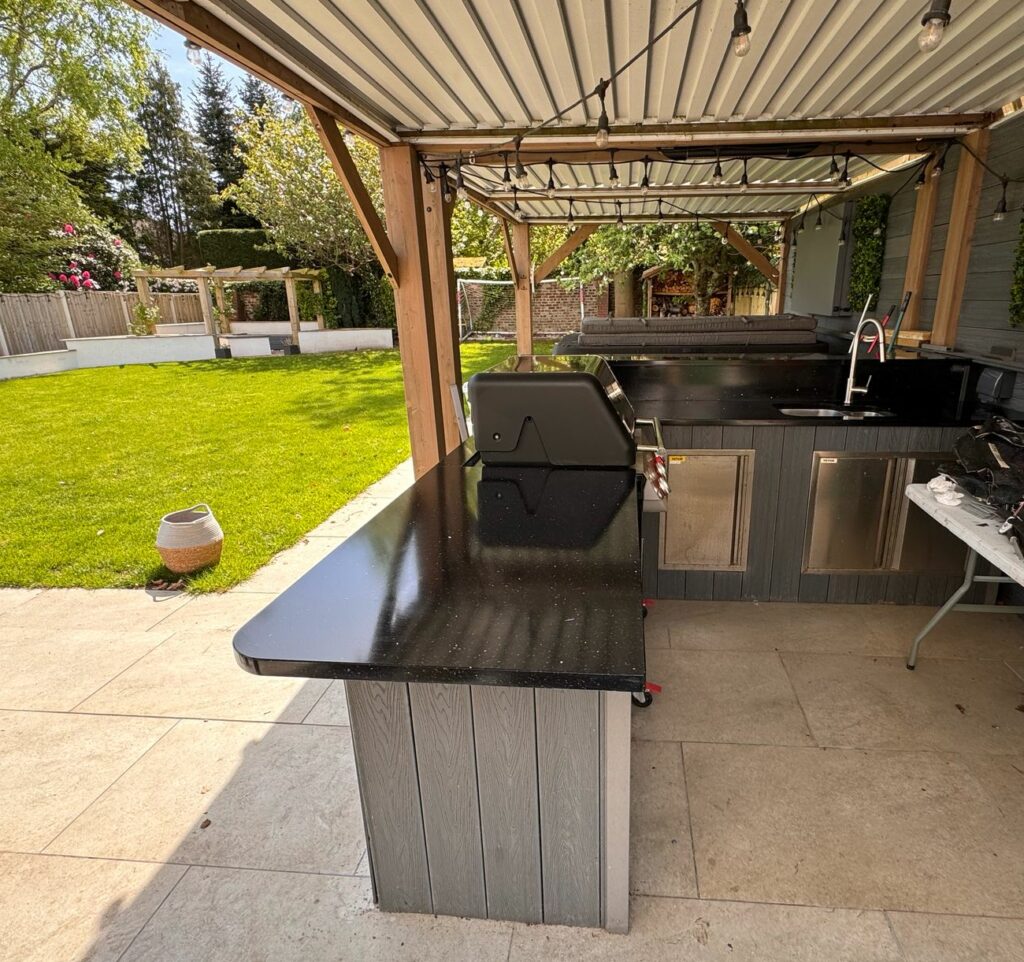 Outdoor kitchen worktops
